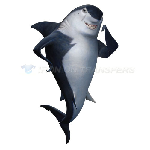 Shark Tale Iron-on Stickers (Heat Transfers)NO.3409